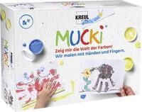 Kreul Fingerfarbe Mucki Wir malen mit H&auml;nden und Fingern 5 x 50 ml