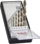 Bosch Metallbohrer-Set Robust Line HSS-Co 6-teilig Rundschaft