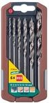 Wolfcraft Holzspiralbohrer-Set HSS Professional &Oslash; 3 - 10 mm 6-teilig Rundschaft