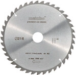 Metabo Kreiss&auml;geblatt precision cut wood classic &Oslash; 216 mm Bohrung &Oslash; 30 mm