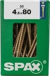 Spax Universalschrauben 4.5 x 80 mm PZ 2 - 50 Stk.