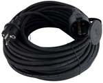 Verl&auml;ngerungskabel Au&szlig;en 25 m H05RR-F 3G1,5 mm&sup2;, schwarz, Gummi