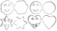 Fackelmann Ausstecher Smiley 6 x 3 cm, 2 St&uuml;ck