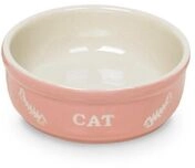 Nobby Katzennapf Keramik Cat &Oslash; 13,5 cm - 250 ml rosa-beige
