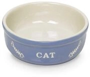 Nobby Katzennapf Keramik Cat &Oslash; 13,5 cm - 250 ml hellblau-beige