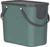Rotho Mülltrennungssystem Albula 25 L mistletoe green Recyclingbehälter