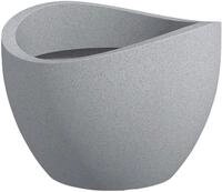 Scheurich Pflanztopf Wave Globe Serie 250 steingrau, Beton-Optik &Oslash; 40 cm