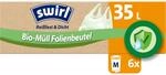 Swirl Bio-M&uuml;ll-Folienbeutel mit Tragegriff 35 L 6 St&uuml;ck