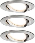 Paulmann LED Einbauleuchte Nova Coin 3er Set &Oslash; 8,4 cm schwenkbar dimmbar
