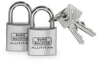 Burg W&auml;chter Vorh&auml;ngeschloss Duo 770 40 22.0 x 23.5 mm - 2 St&uuml;ck