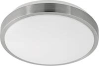 Eglo LED Deckenleuchte Competa 1 nickel-matt &Oslash; 24,5 cm 22 W, warmwei&szlig;