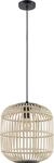 Eglo Pendelleuchte Bordesley schwarz-natur &Oslash; 35 cm E27, max. 60 W
