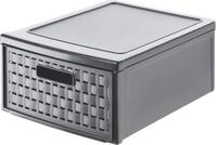 Rotho Schubladenbox Country klein, 8,3 L anthrazit
