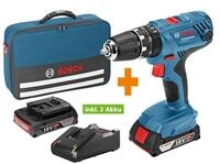 Bosch Professional Akku-Schlagbohrschrauber GSB 18V-21 2 Ah inkl. 2x Akku