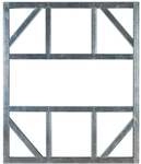 Globel Fundamentbodenrahmen 10 x 8 zu Ger&auml;tehaus Dream 108 und Tower 108