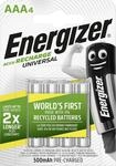 Energizer NiMH Akku Universal Micro AAA 500 mAh 4er Pack