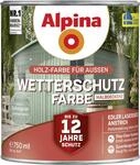 Alpina Wetterschutzfarbe halbdeckend 0,75 L salbeigr&uuml;n