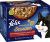 Felix Sensations Saucen Geschmacksvielfalt vom Land Katzenfutter 12 x 85 g