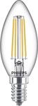 Philips LED-Leuchtmittel Filament Kerzenform B35 E14 6,5W warmwei&szlig;
