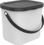 Rotho M&uuml;lltrennungssystem Albula 6 L mistletoe white Recyclingbeh&auml;lter