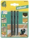 Wolfcraft Stichs&auml;gebl&auml;tter-Set U-Schaft 3 St&uuml;ck