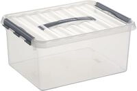 Sunware Aufbewahrungsbox Q-Line mit Deckel 40 x 30 cm 15 L transparent