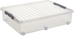 Sunware Rollerbox Q-line 60L transparent metallfarbig 80 x 50 x 20 cm