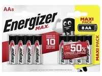 Energizer Max Alkaline Batterie Mignon AA 1,5 V, 8er Pack
