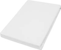 Vario Jersey-Spannbetttuch wei&szlig;, 100 x 200 cm