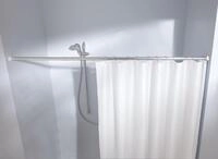 Kleine Wolke Federstange f&uuml;r Duschvorhang 125 - 220 cm / &Oslash; 2,1 cm / chrom