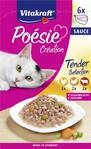 Vitakraft Po&eacute;sie Katzenfutter Cr&eacute;ation Tender Selection in Sauce 6 x 85 g