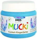 Kreul Mucki Funkel-Fingerfarbe diamantenblau 150 ml