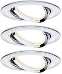 Paulmann LED-Einbauleuchte Nova Coin chrom schwenkbar 3er Set