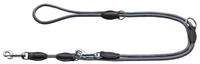 Hunter Hundeleine F&uuml;hrleine verstellbar Freestyle 2 m x 0,8 cm grau