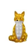 Konstsmide LED Fuchs Acryl 64 kalt wei&szlig;e Dioden, 25,5cm x 24cm x 40cm