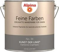 Alpina Feine Farben Wandfarbe No. 34 Kunst der Linie - expressives graphitgrau...
