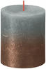 Bolsius Stumpenkerze Rustik Sunset Eukalyptusgrün+Kupfer 8 cm GLO660209614