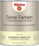 Alpina Feine Farben Lack No. 31 Elfenbein-Rebellin - pastellgelb 750 ml