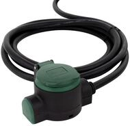 REV Verl&auml;ngerungskabel Supraflex 10 m H07RN-F 3G1,5 mm&sup2;, schwarz gr&uuml;n