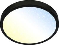 Briloner LED Panel Slim &Oslash; 29,3 cm, schwarz, utraflach CCT