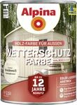 Alpina Wetterschutzfarbe 2,5 L kreidewei&szlig;