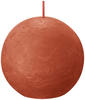 Bolsius Rustik Kugelkerze herbstliches orange, Durchmesser: 7,6 cm GLO660209532