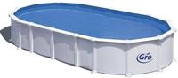 Gre Stahlwandpool Haiti oval 730 x 375 x 132 cm, wei&szlig;