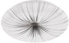 Eglo LED Deckenleuchte Nieves weiß-silber Ø 31 cm warmweiß