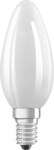 Osram LED Kerzenlampe E14 5,5 W warmwei&szlig; wei&szlig; matt