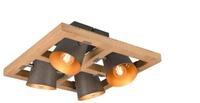 Trio 4er Deckenleuchte Bell nickel antik