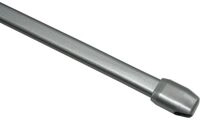 Gardinia Vitragestange flach silber- matt, &Oslash; 11 mm, ausziehbar 60 - 100 cm