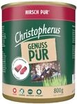Christopherus Pur Hundenassfutter Single Protein getreidefrei 800 g Hirsch