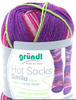 Gründl Sockenwolle Hot Socks Simila 100 g violett-lila-flieder-fuchsia-rost