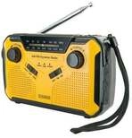 Schwaiger Solar-Kurbelradio mit LED Leuchte FM/AM Radio, mit Notfallsirene und